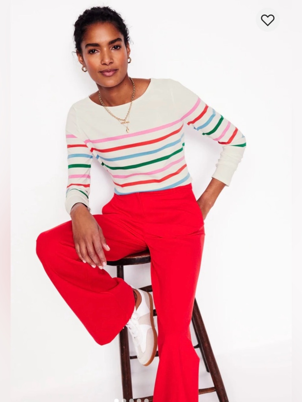 Boden Women's Ella Long Sleeve Breton Top